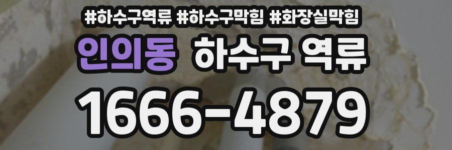 인의동 하수구 역류