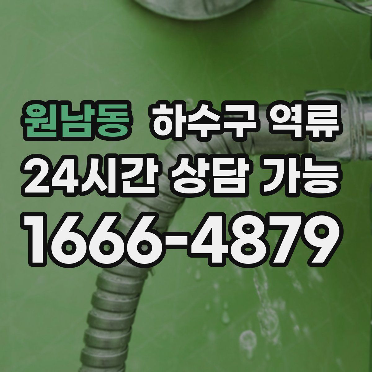 원남동 하수구 역류