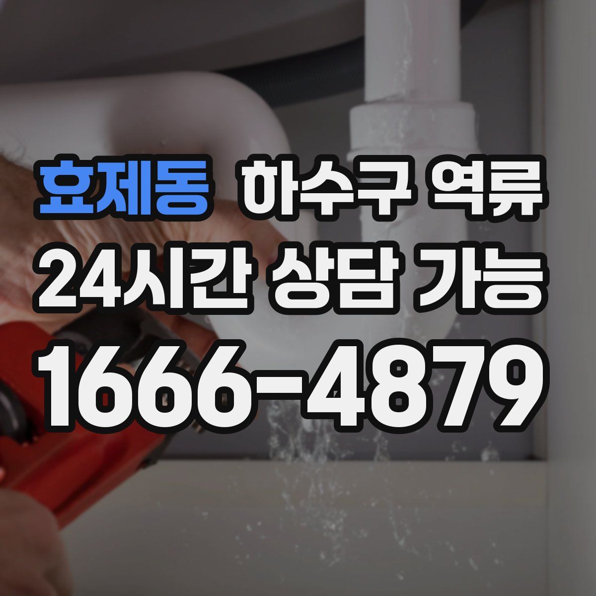 효제동 하수구 역류