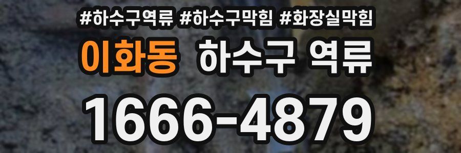 이화동 하수구 역류