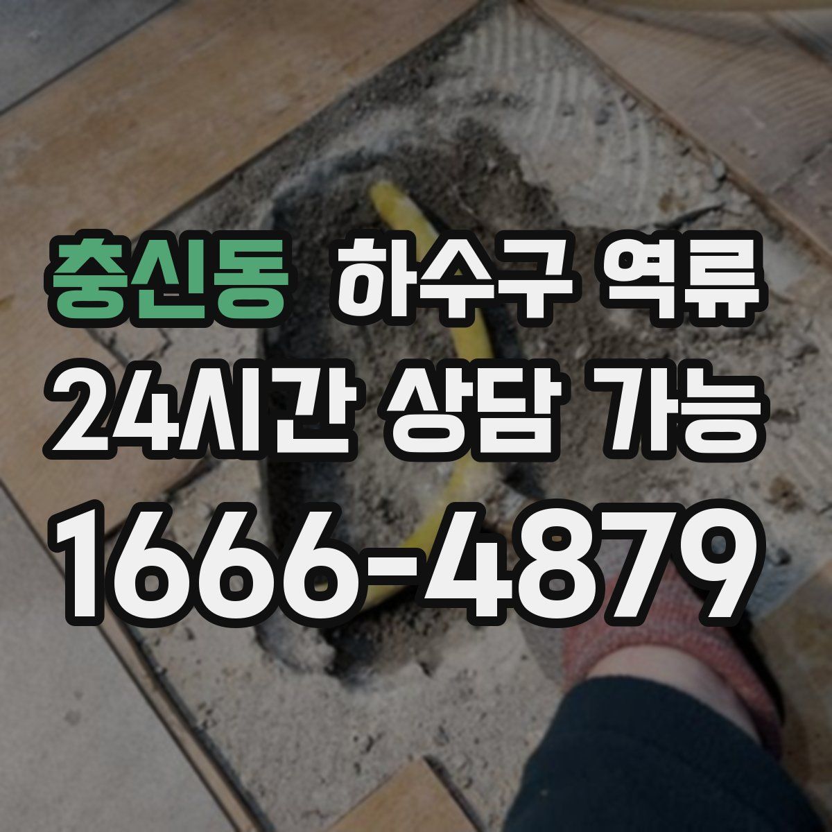 충신동 하수구 역류