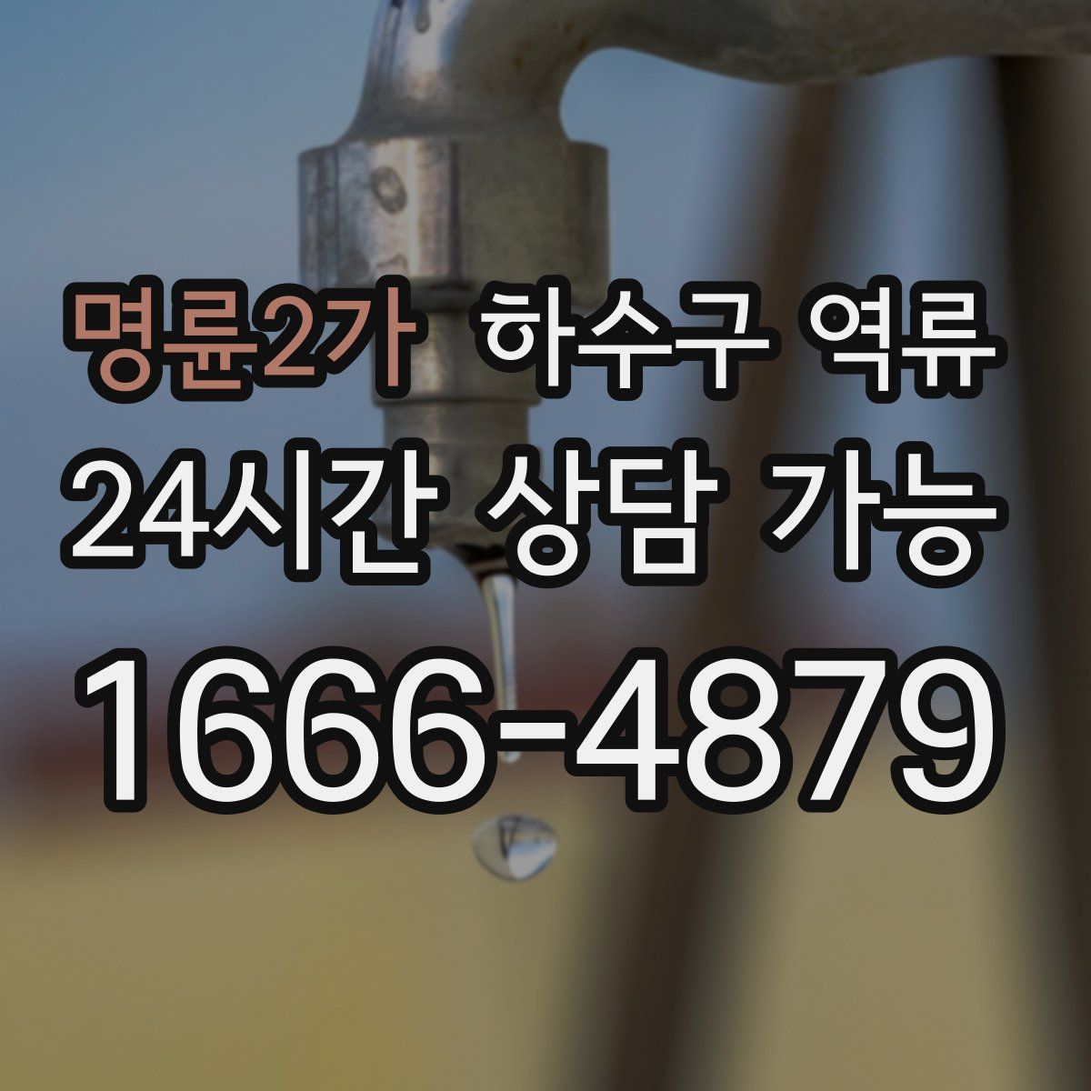 명륜2가 하수구 역류