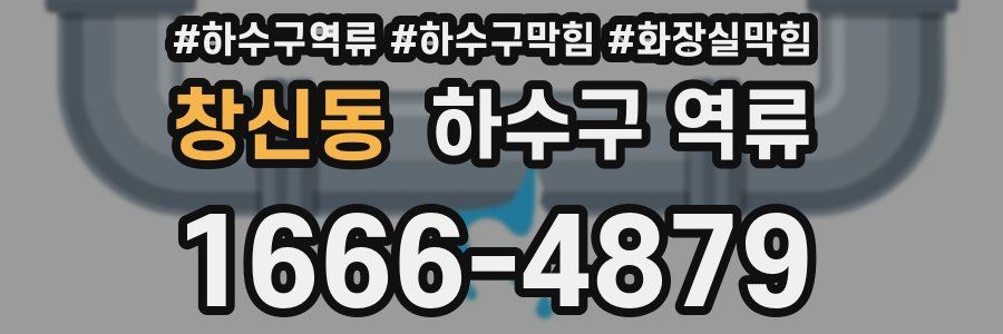 창신동 하수구 역류