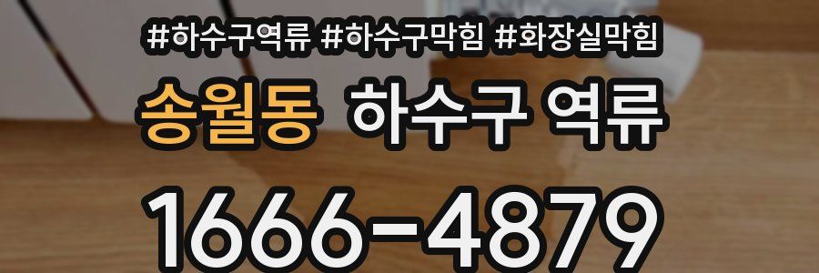 송월동 하수구 역류