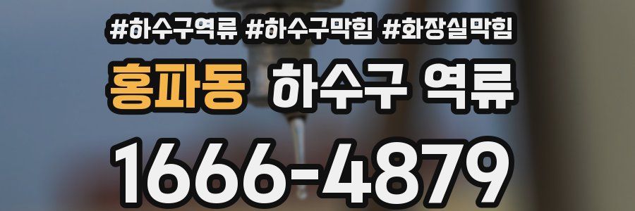 홍파동 하수구 역류