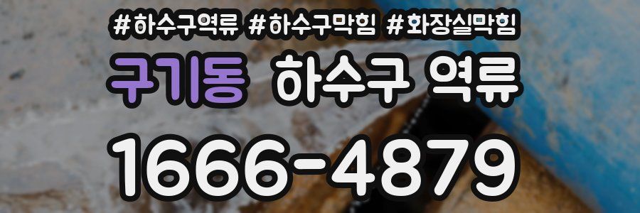 구기동 하수구 역류