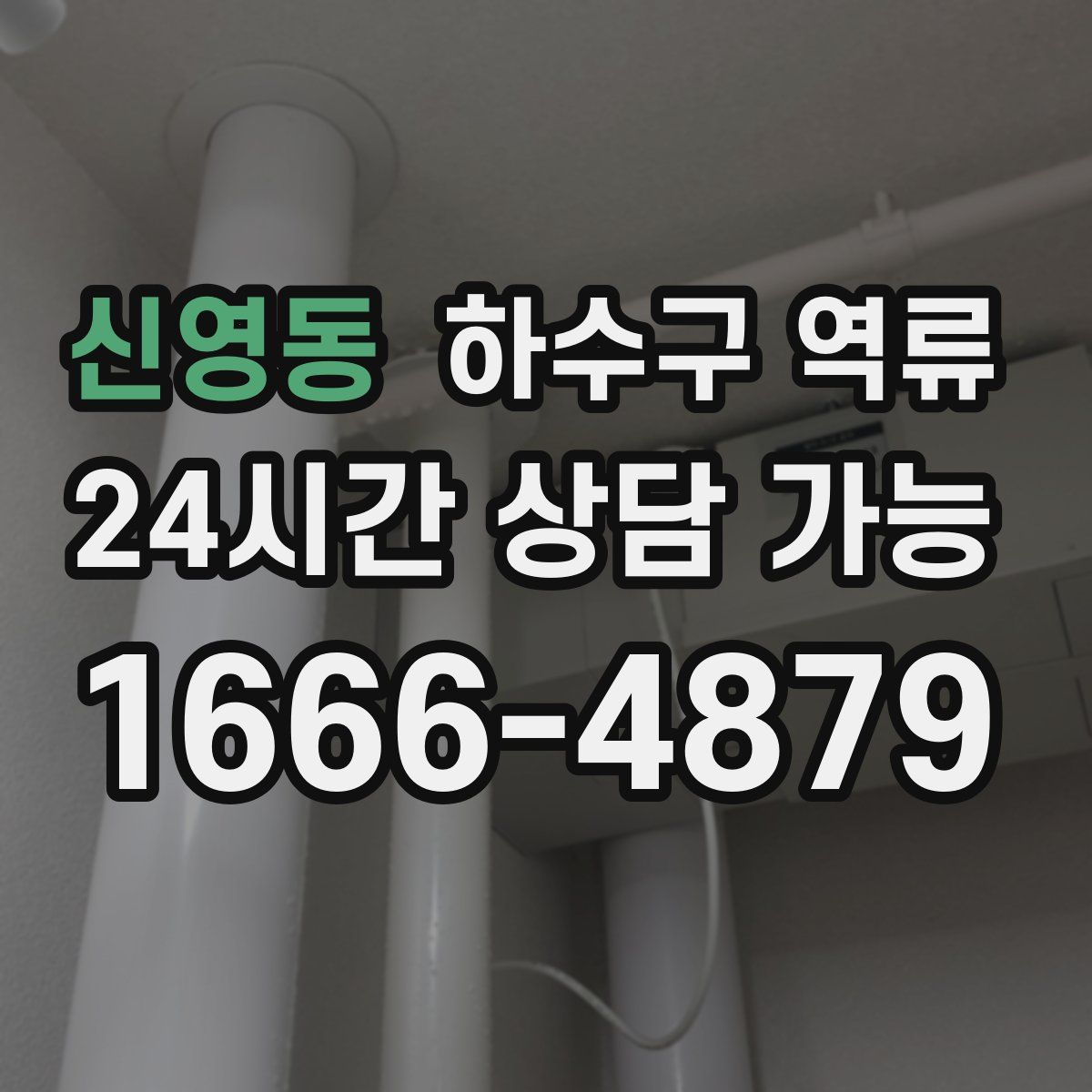 신영동 하수구 역류