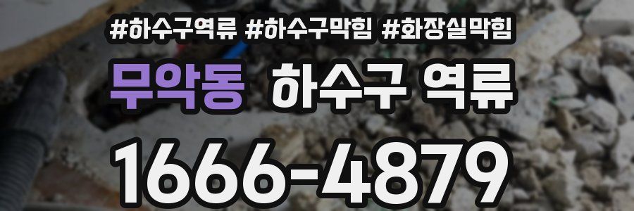 무악동 하수구 역류