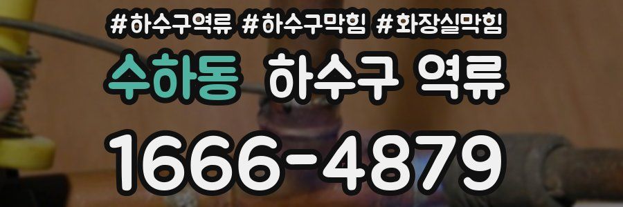 수하동 하수구 역류