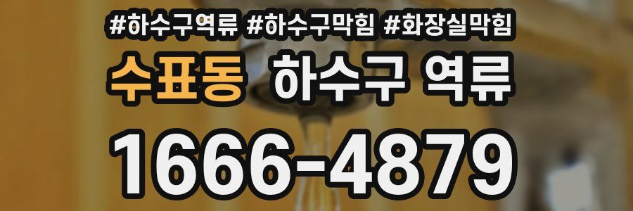 수표동 하수구 역류