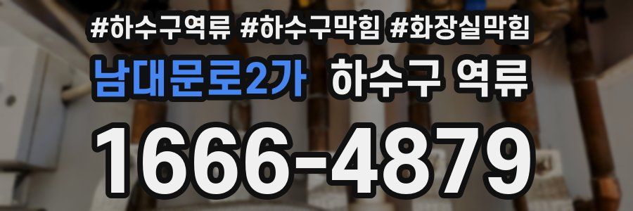 남대문로2가 하수구 역류