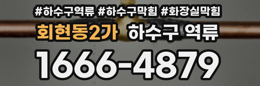 회현동2가 하수구 역류