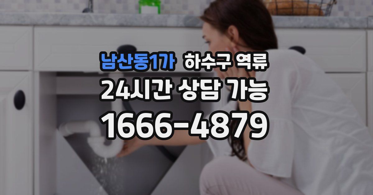 남산동1가 하수구 역류