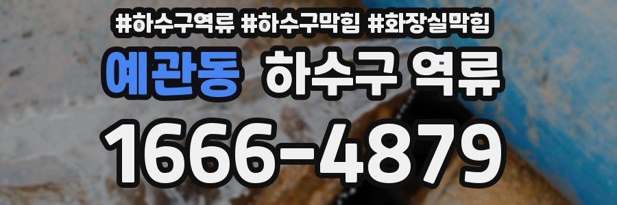 예관동 하수구 역류