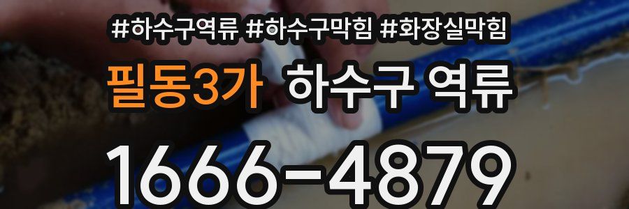 필동3가 하수구 역류