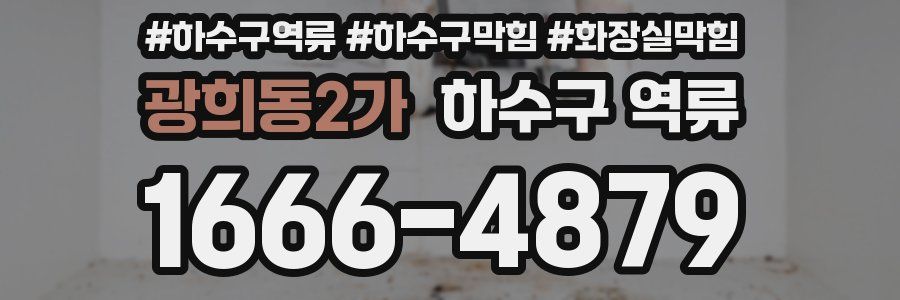 광희동2가 하수구 역류