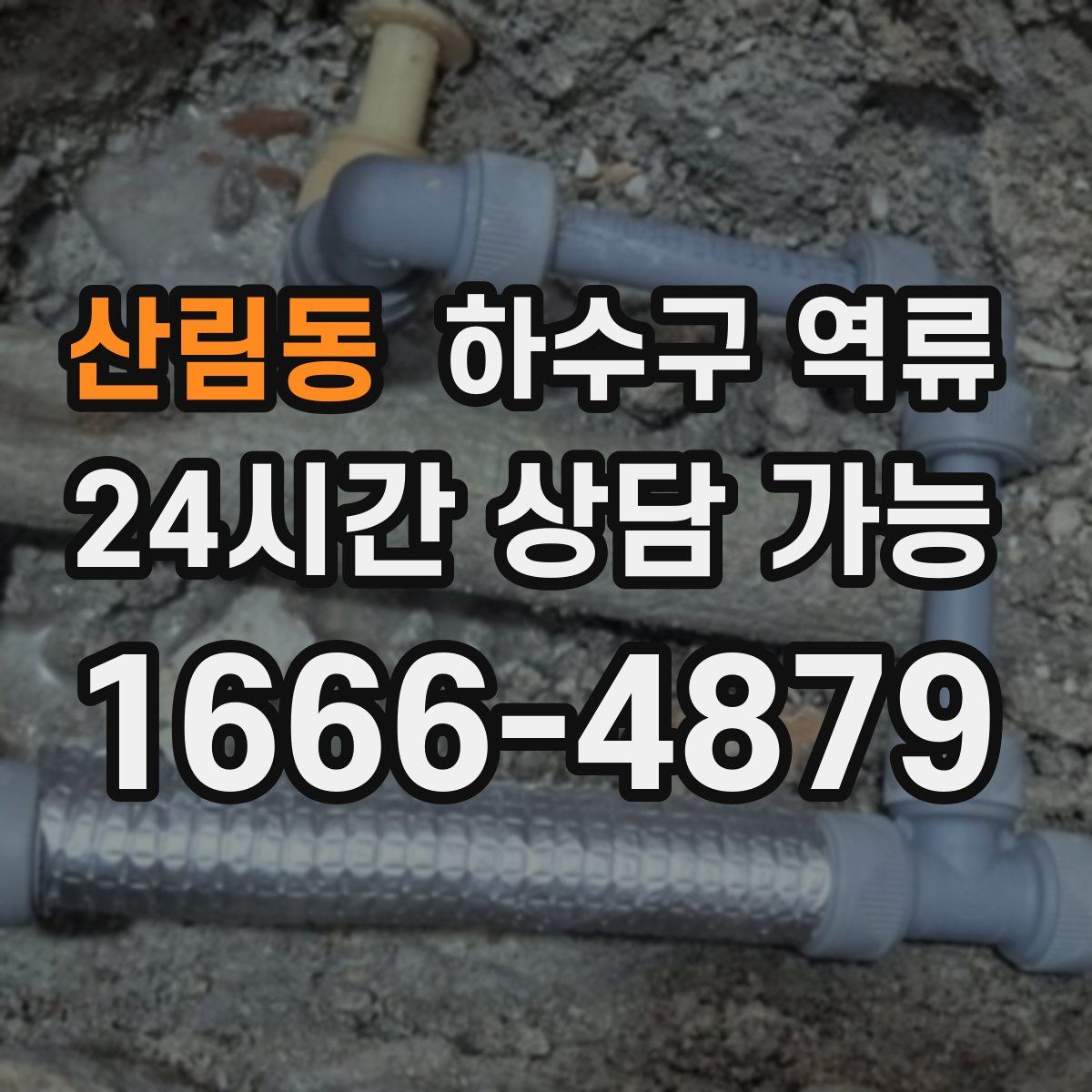 산림동 하수구 역류