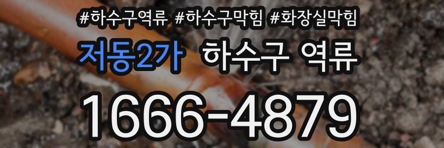 저동2가 하수구 역류