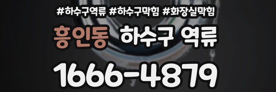 흥인동 하수구 역류