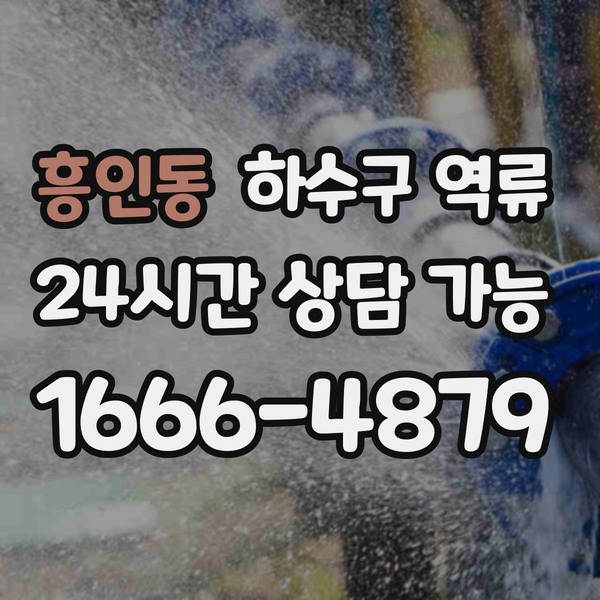 흥인동 하수구 역류