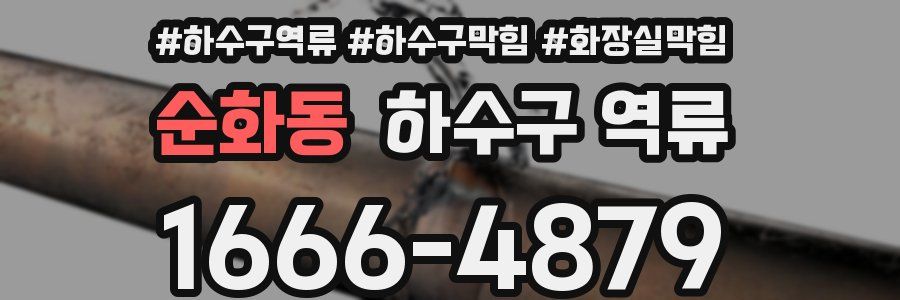 순화동 하수구 역류