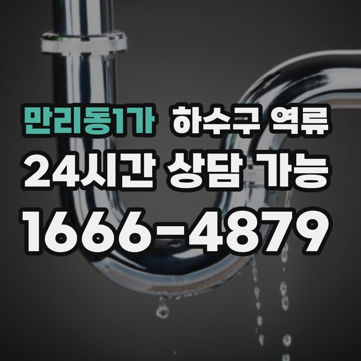 만리동1가 하수구 역류