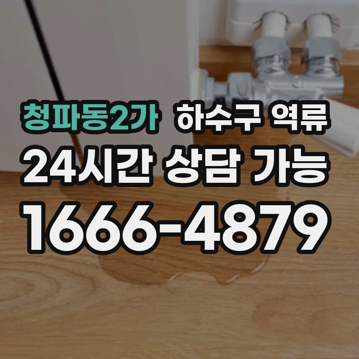 청파동2가 하수구 역류