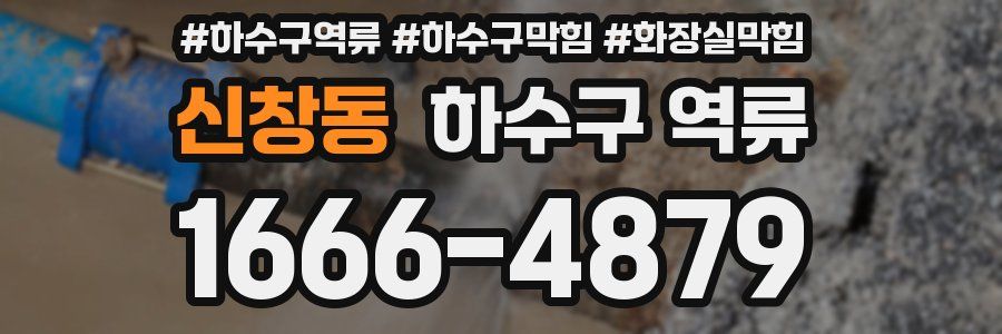 신창동 하수구 역류