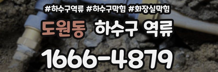 도원동 하수구 역류