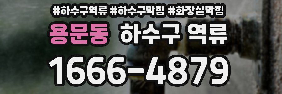 용문동 하수구 역류