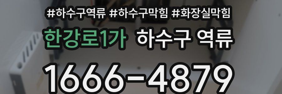 한강로1가 하수구 역류