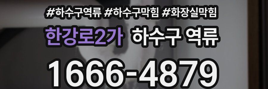 한강로2가 하수구 역류