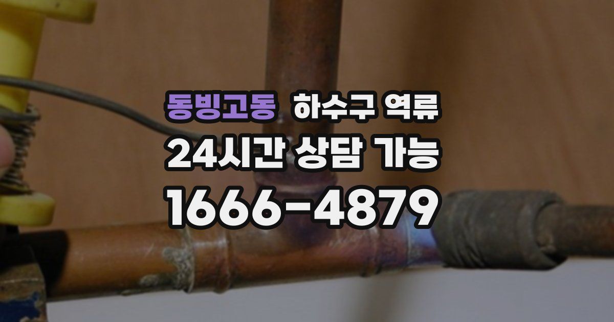 동빙고동 하수구 역류