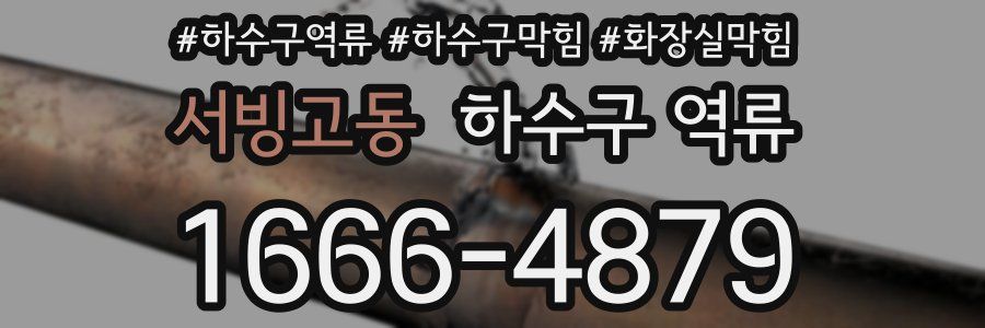 서빙고동 하수구 역류