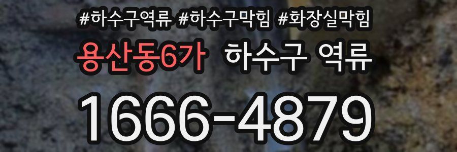 용산동6가 하수구 역류