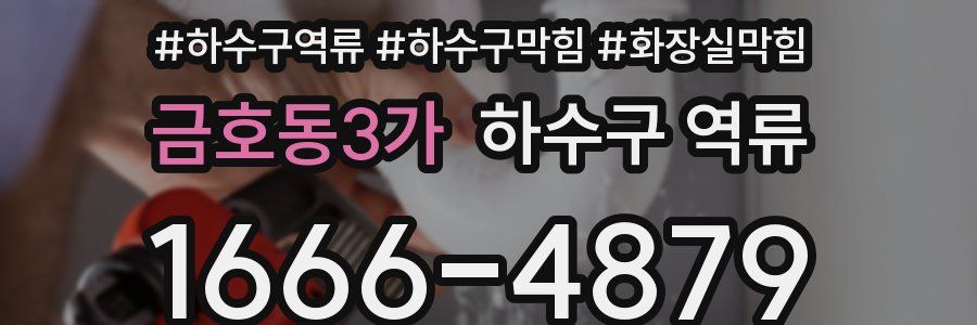 금호동3가 하수구 역류