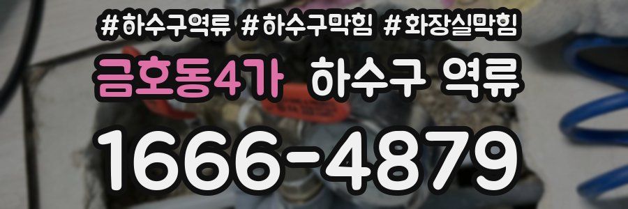 금호동4가 하수구 역류