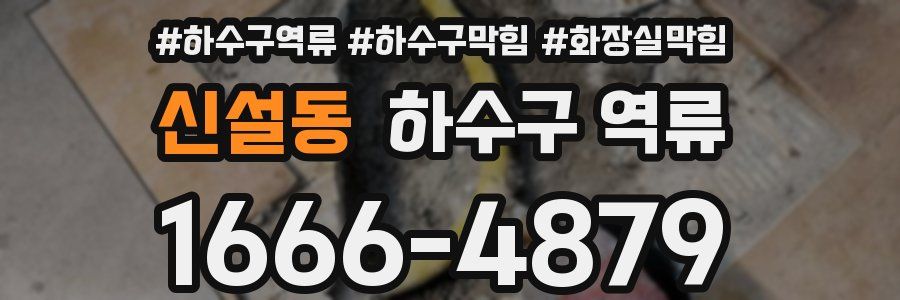 신설동 하수구 역류