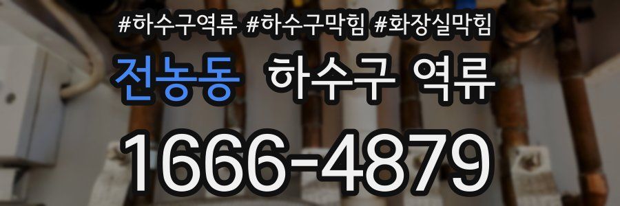 전농동 하수구 역류