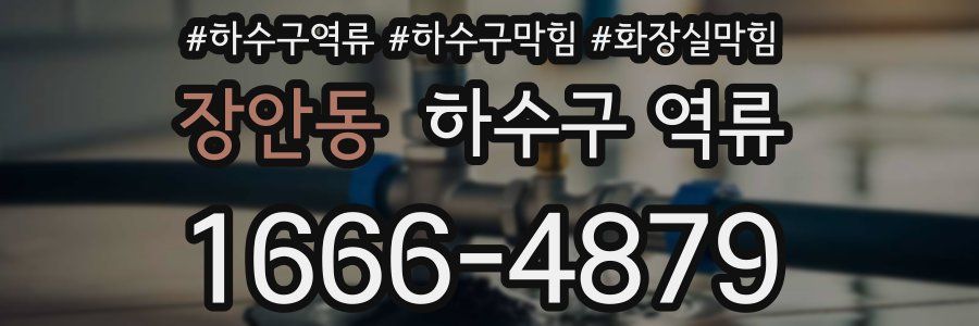 장안동 하수구 역류