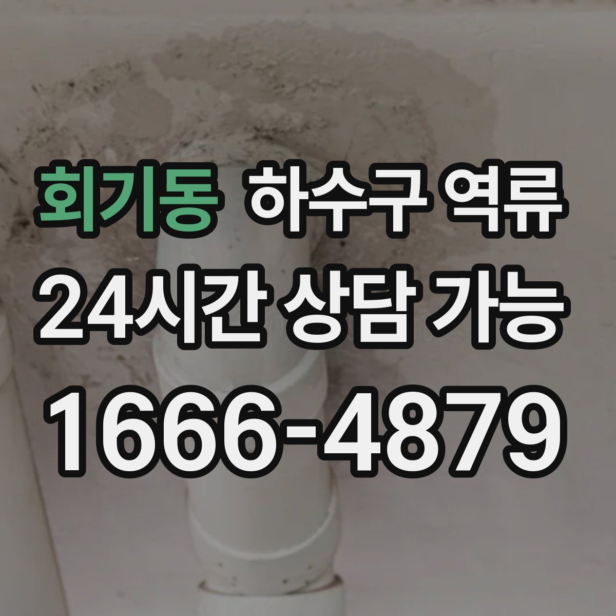 회기동 하수구 역류