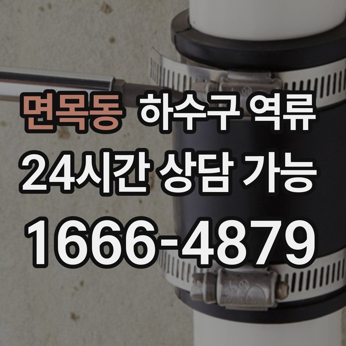 면목동 하수구 역류