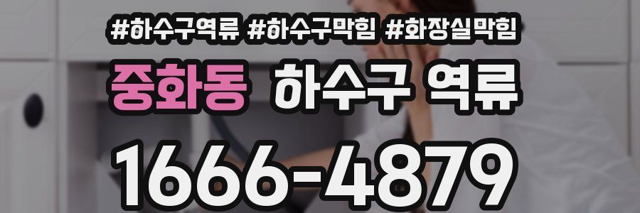 중화동 하수구 역류