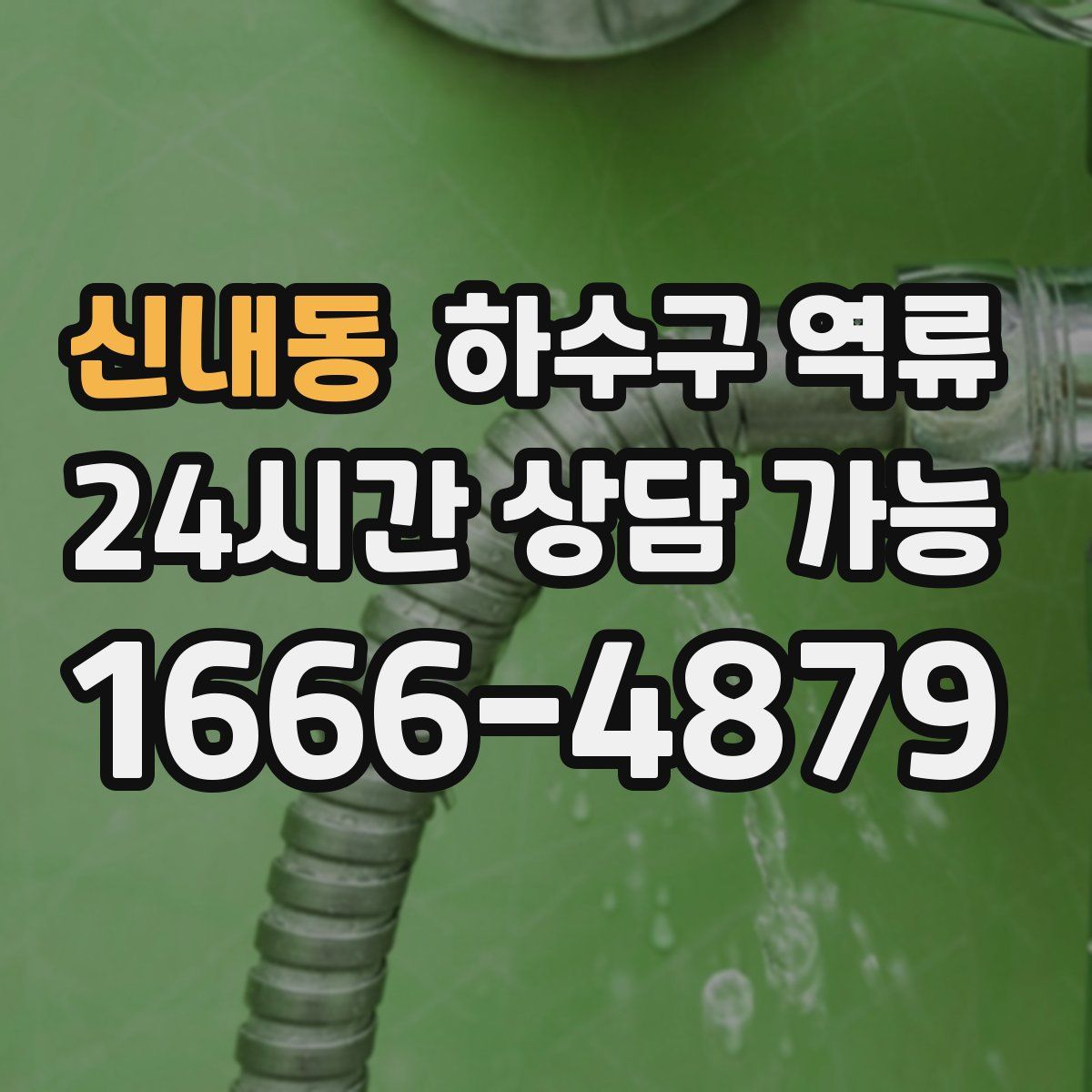 신내동 하수구 역류