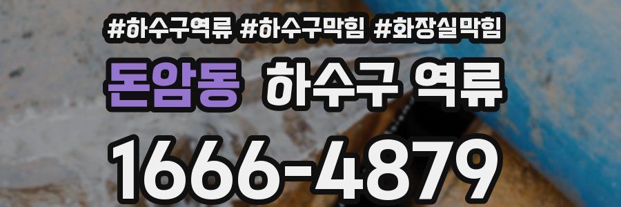 돈암동 하수구 역류