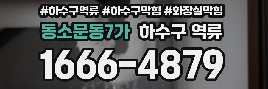 동소문동7가 하수구 역류