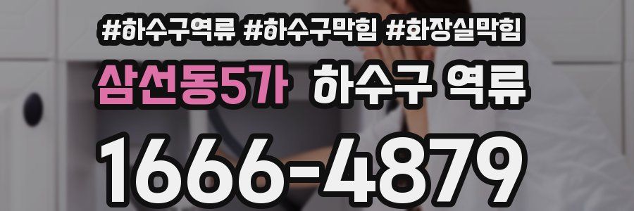 삼선동5가 하수구 역류