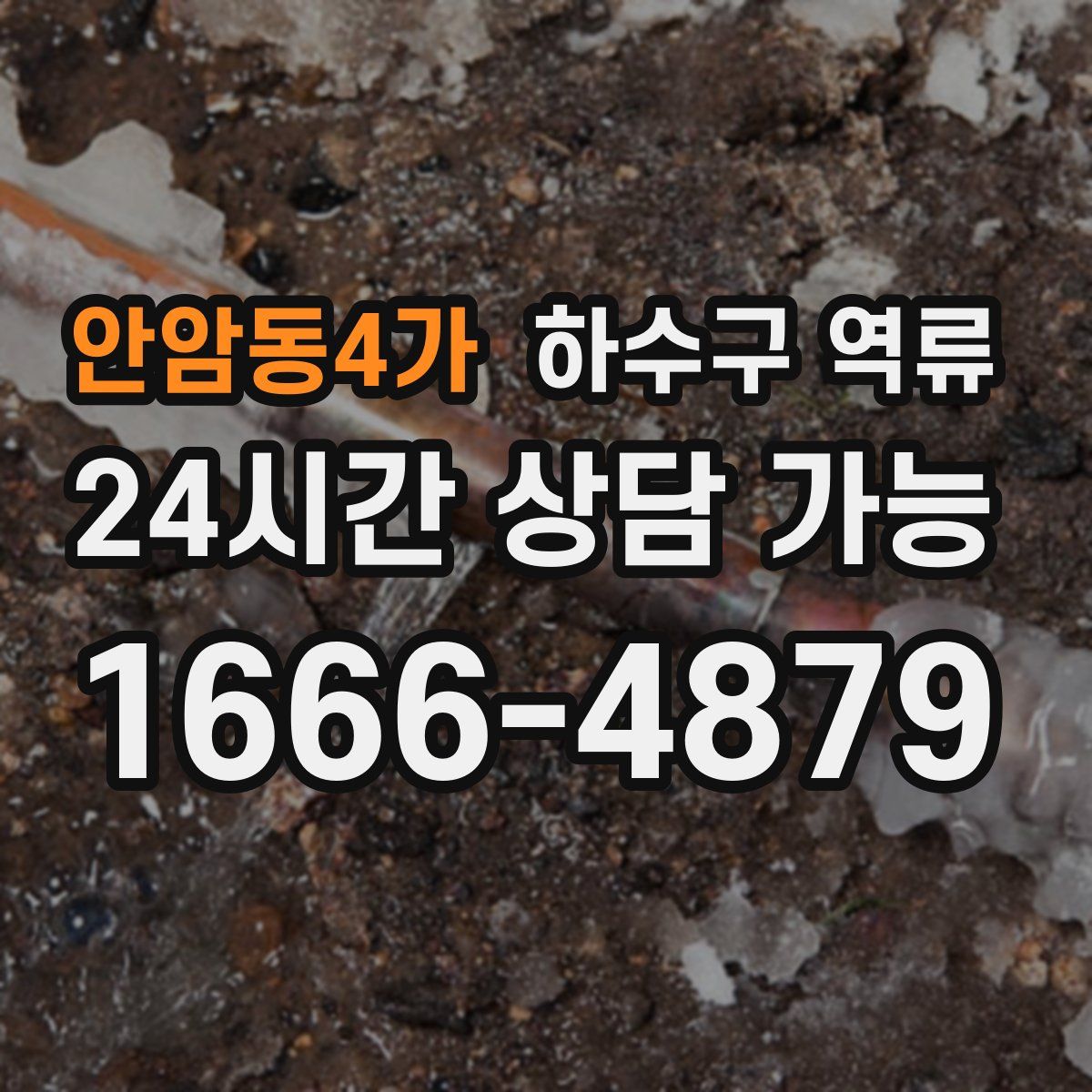 안암동4가 하수구 역류