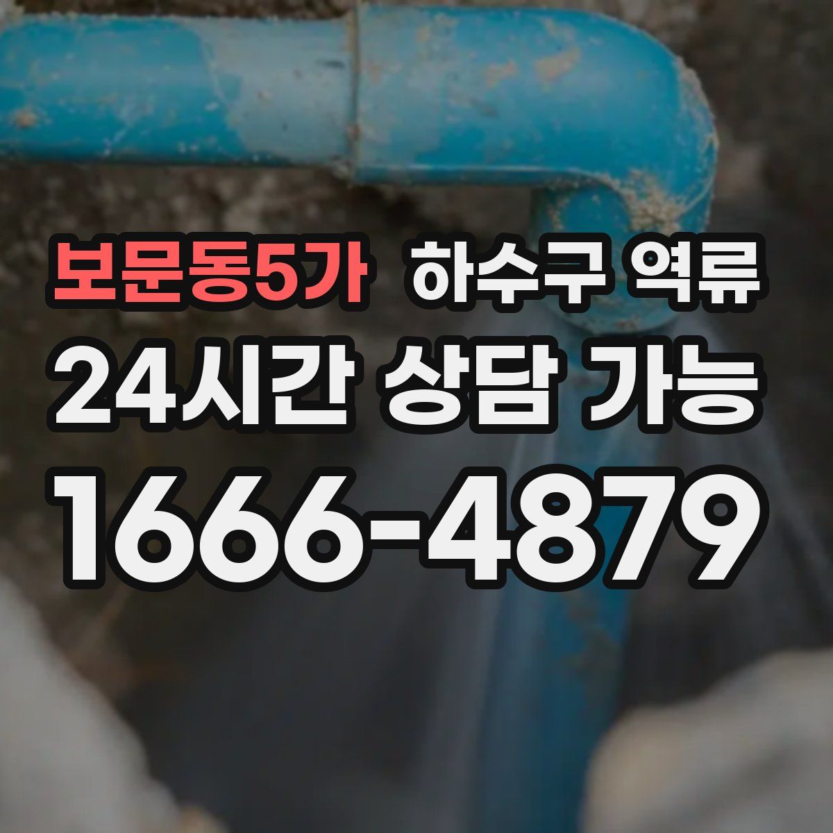 보문동5가 하수구 역류
