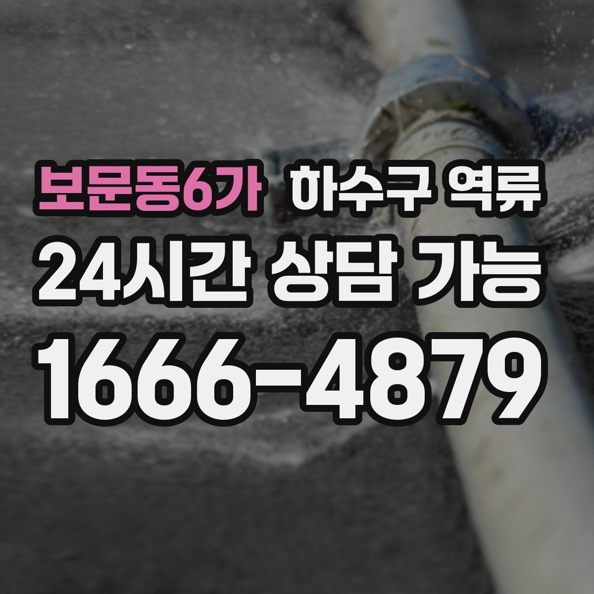 보문동6가 하수구 역류